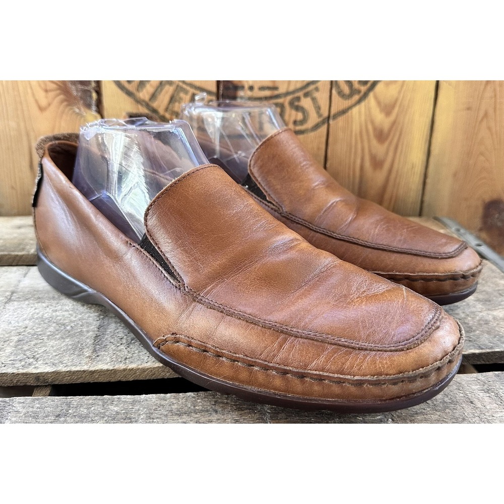 Mephisto Leather Loafers Shoes Business Office Sz 9 Men’s Brown Comfort Cool Air
